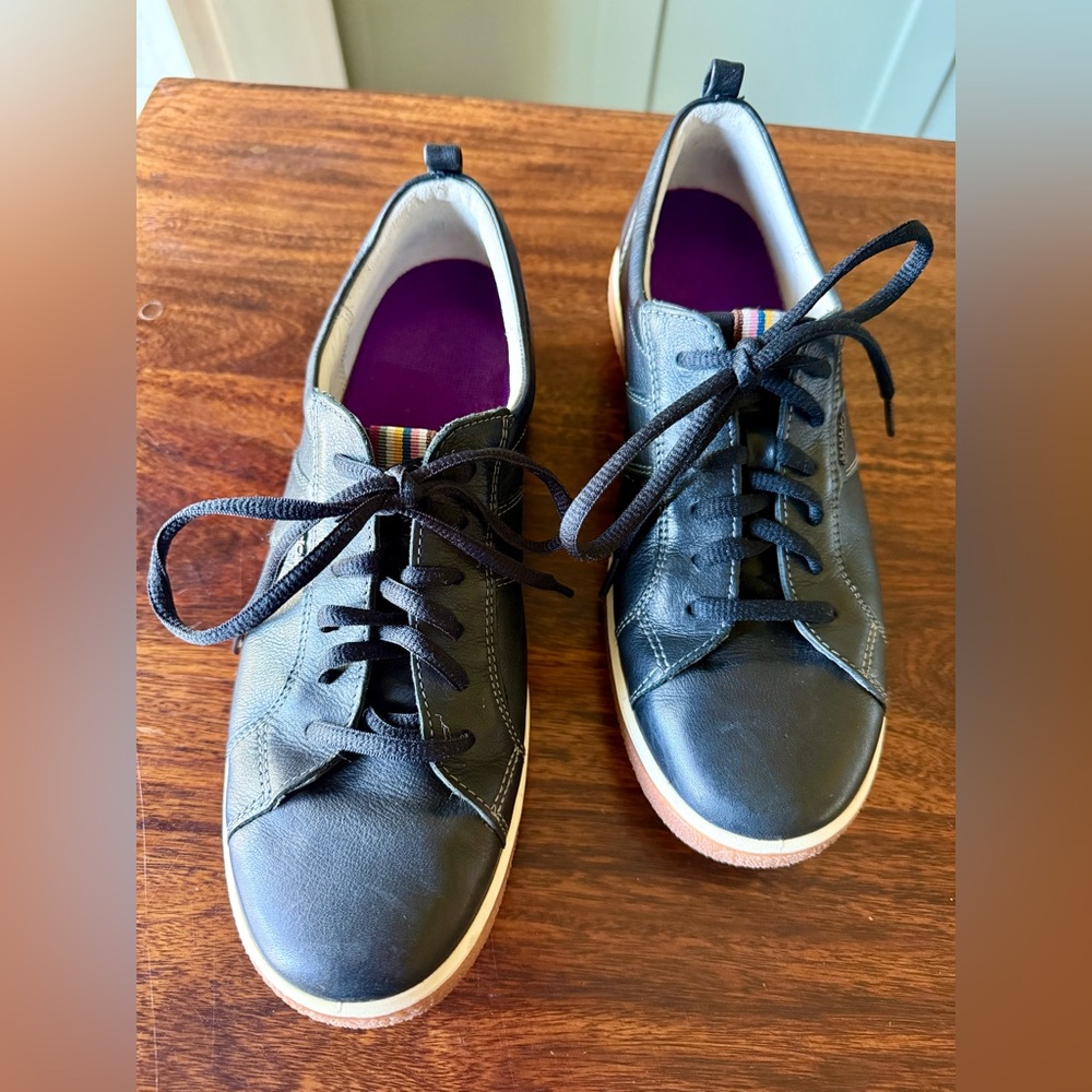 Ecco Chase 2 Rip Tech black leather Sneakers Shoes EU 39 Women’s 8-8.5